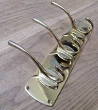 SOLID BRASS HAT AND COAT RAIL RACK HANGER WARDROBE BATHROOM BEDROOM HOOKS PEGS