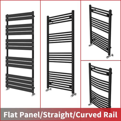 Black flat panel straight - flat,