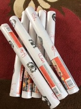 7 vintage manchester united wallpaper rolls with team of 2000/01 signatures 