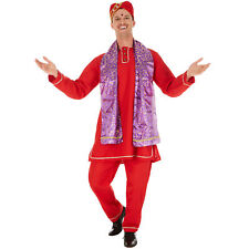 Men’s Indian Halloween Fancy Dress Outfit Ladies Man Tunic Turban Bollywood