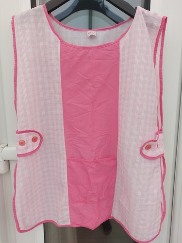 Vintage pink check apron - vintage,