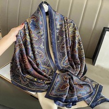 100% Silk Scarf in Purple