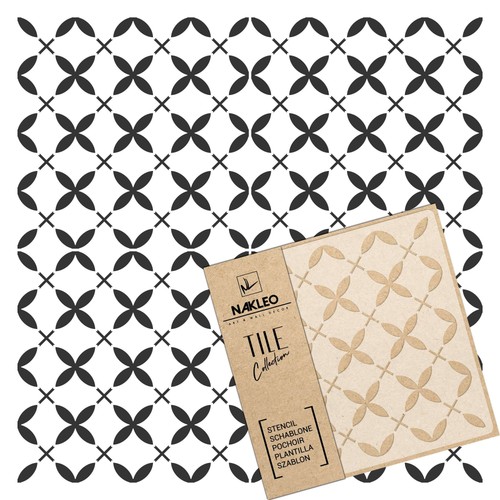 Reusable plastic tile stencil - tile,