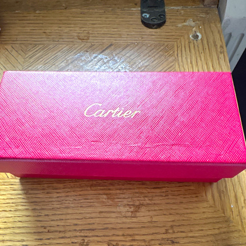 Cartier red lined jewellery - lined,