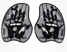 Arena Vortex Evolution Hand Paddle - Silver/Black - Medium - Free Postage