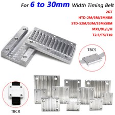 Timing Belt Connection Clamping Plate GT2 2M 3M 5M 8M MXL XL L Width 6mm - 30mm