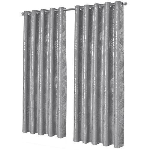 Blackout eyelet curtains leaf - blackout,
