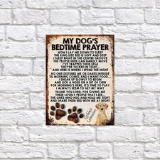 MY DOG'S PRAYER RETRO STYLE METAL TIN SIGN/PLAQUE GOLDEN LABRADOR THEME