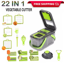 22 in 1 Vegetable Chopper Salad Fruit Mandolin Slicer Food Dicer Cutter Peeler