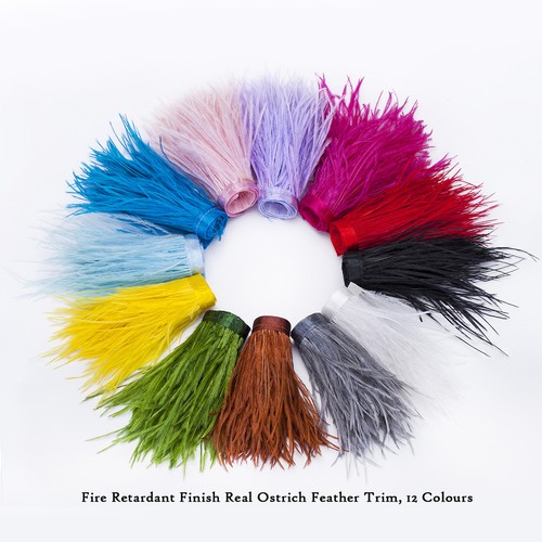 Neotrims real ostrich feather - ostrich,