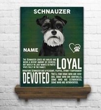 PERSONALISED  SCHNAUZER DOG