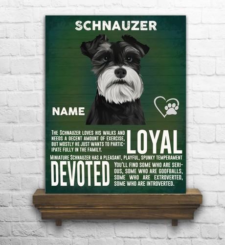 Personalised schnauzer dog - ,