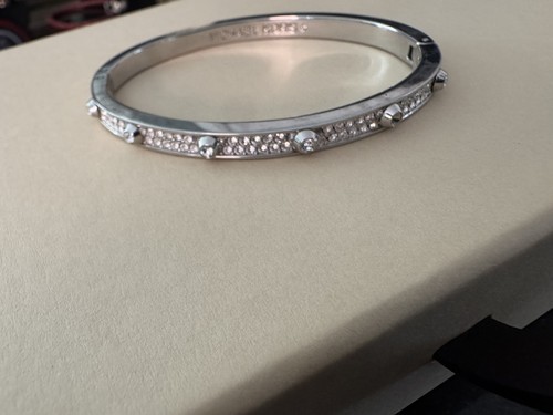 Michael kors silver tone pavé - michael,