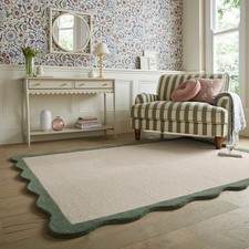 Dunelm Bonnie Wool Scallop Rug