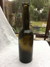 Antique cylinder wine bottle