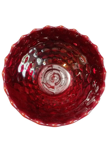American fostoria ruby bowl - american,