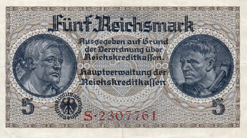 Genuine german reichsmark - german, 5