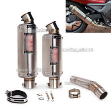 For Honda NC750X NC700 Motorcycle Set Exhaust Mid Link Pipe 51mm Mufflers Baffle