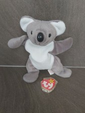 Vintage TY Beanie Babies Collection Mel Koala Bear Tags 7" 1996 Wild Animal Grey