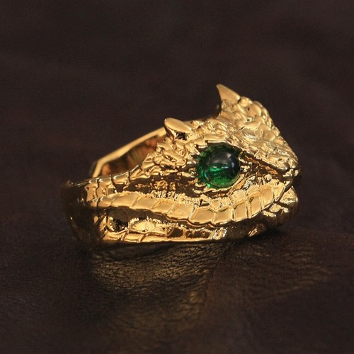 Gold plated brass green - brass,