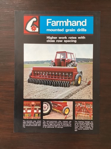 Farmhand mounted grain drill - farmhand,