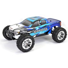FTX Carnage 2.0 1/10 Brushed Truck 4WD RTR - BLUE RC Car Batt Chgr 2.4ghz Radio