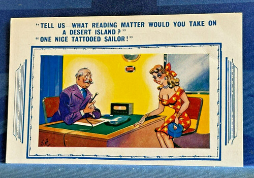 Saucy comic postcard 1950s - comic,