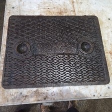 Cast Iron Manhole Drain Cover 640mm X 495mm Rounded Corners Solid Cast Lid 
