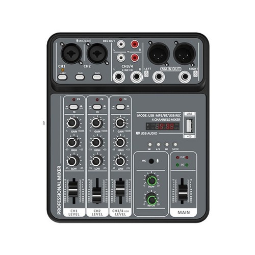 Professional usb mixer 4ch - mixer,