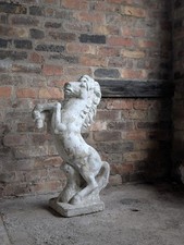 Reconstituted stone horse - stone,