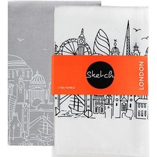 SET OF 2 LONDON SKETCH TEA