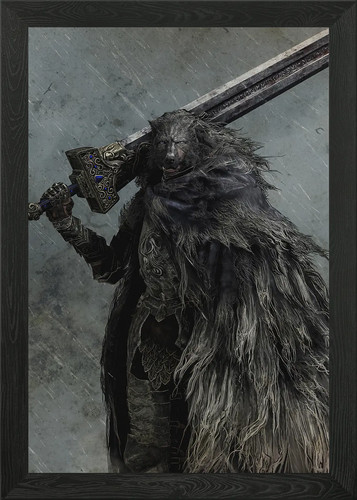 Blaidd the half - half-wolf, framed