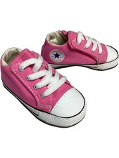 CONVERSE All Star Pink Trainers UK Size Girls' Casual Canvas Shoes
