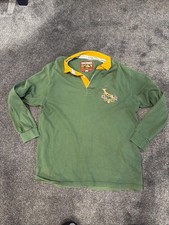 Springbok Cotton Traders Rugby Shirt Vintage Large Long Sleeved