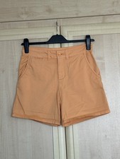 TU Women's Orange Casual Lightweight Summer Cotton Chino Shorts Ladies Size UK 8