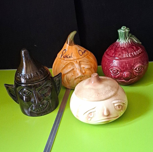 Ceramic face pots sylvac - pots,,