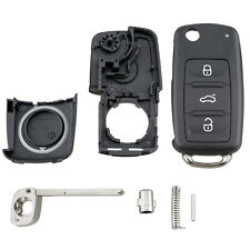 3 Button Flip Remote Smart Key Case Cover Shell For VW Sharan Polo Tiguan Caddy