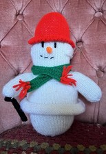 Hand Knitted Snowman/Mr
