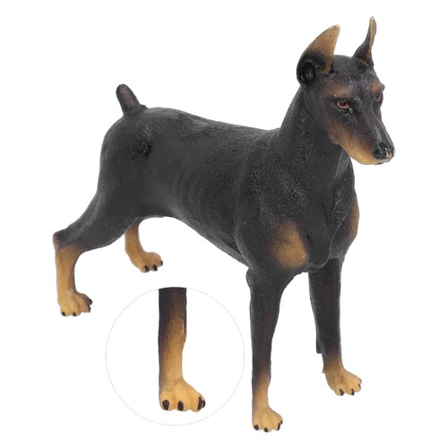 Miniature black doberman model - miniature,