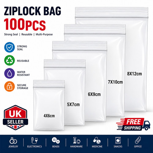 100pcs thicken zipper sealed - 100pcs,