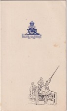 WW2 Period Bofors Gun Anti Aircraft Royal Artillery Christmas Card
