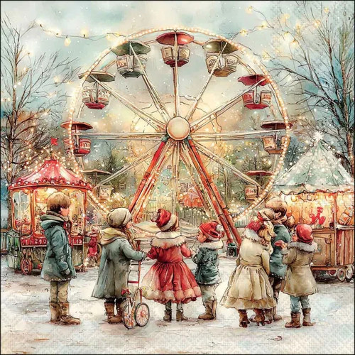 Christmas fair theme park - christmas,