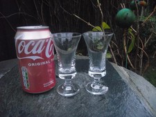 2 ( Two ) Vintage Clear Glass