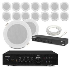 8-Zone Ceiling Speaker System