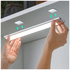 LED Motion Sensor Under Cabinet Closet Light USB Rechargeable Kitchen Lamp Strip
