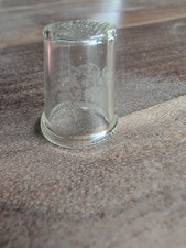 Vintage Clear Glass Thimble