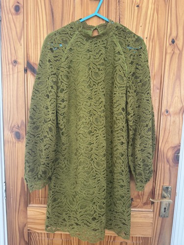 Zara olive green lace - green,