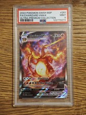 Pokémon TCG Charizard VMAX SWSH261 Black Star Promo Card PSA 9