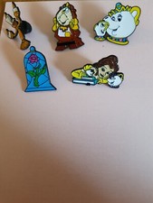 Beauty and the beast pin badges no defects new!!!