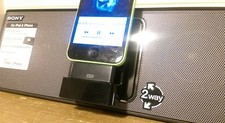 8 to 30 pin audio adapter for Sony RDP-M15iP speaker dock & IPhone 5, 5S, 5c, SE